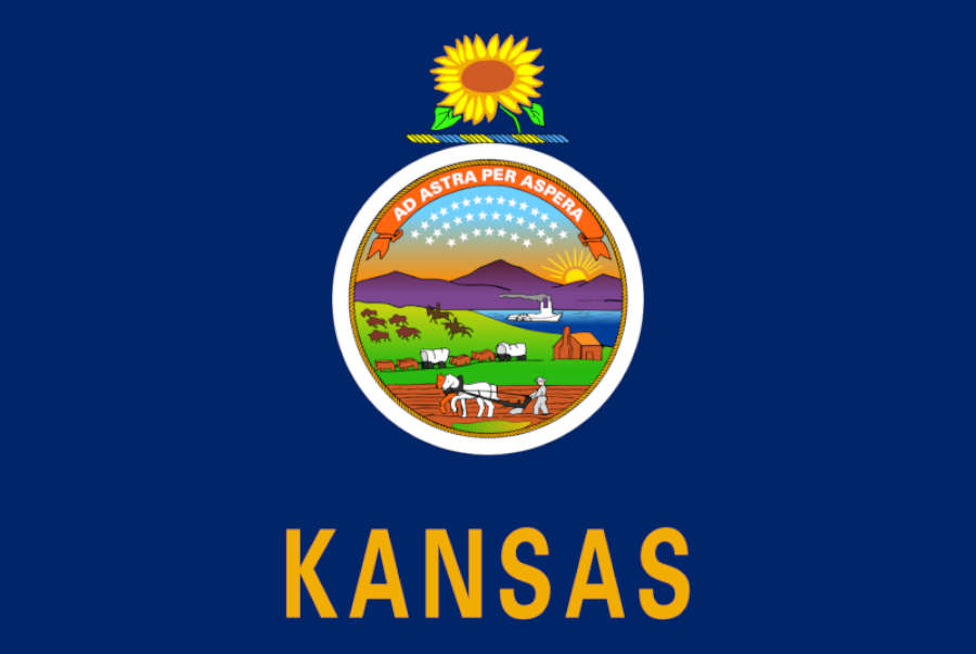 The official logo of Kansas.