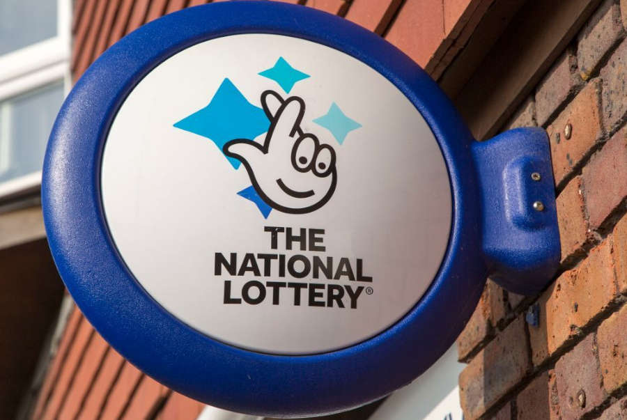 The National Lottery official sign.