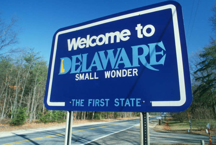 Welcome to Delaware, the first state.