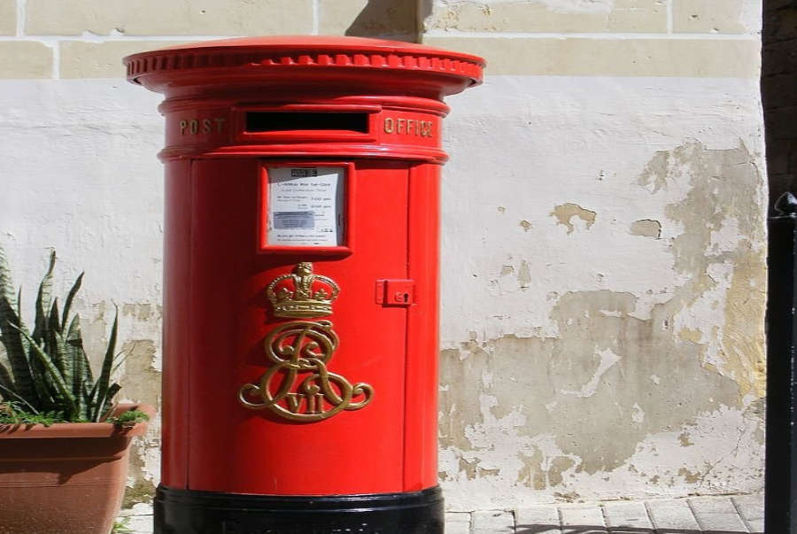 A post-box in Malta.